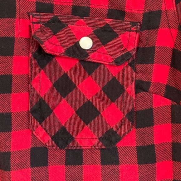 BC Clothing woman's buffalo check fleece lined shacket size M - Picture 4 of 11